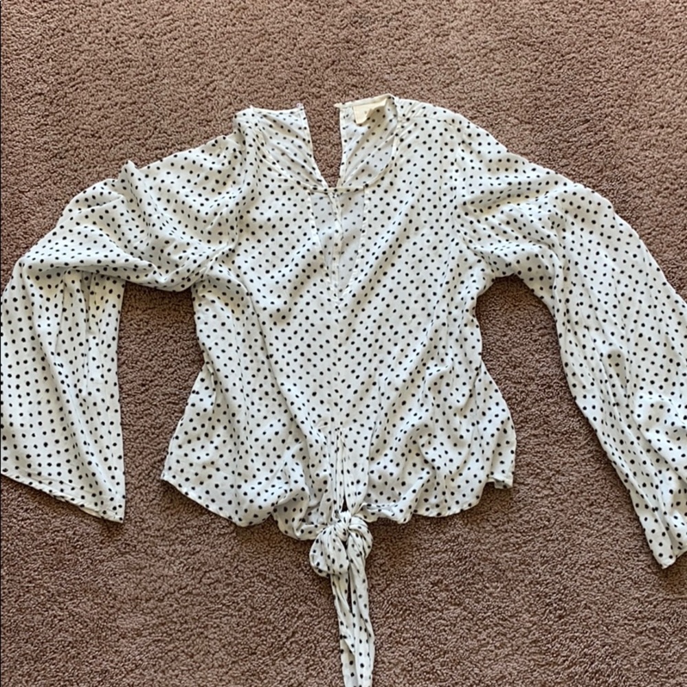 Polka dot blouse from boutique - size M